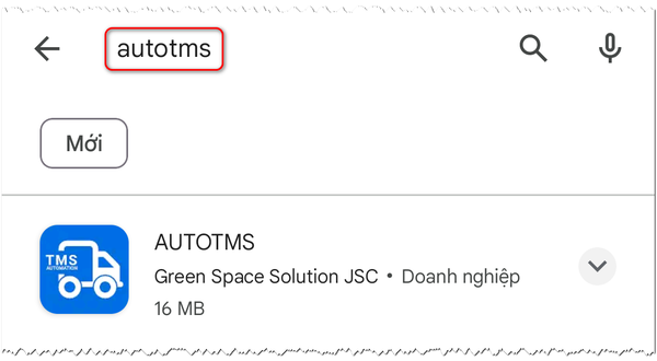 Tìm kiếm AUTOTMS trên CH Play
