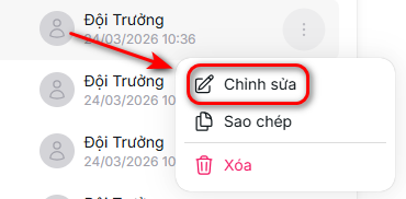 Nhấn chỉnh sửa