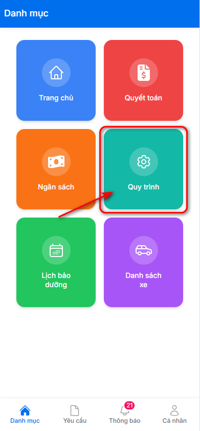 App bảo dưỡng