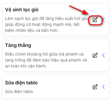 Nhấn biểu tượng chỉnh sửa