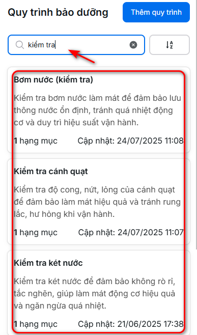 Sử dụng ô tìm kiếm