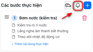 Nhấn cài đặt thông báo
