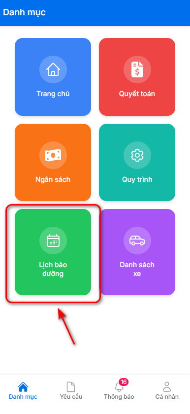 Lịch bảo dưỡng