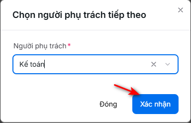 Chọn người phụ trách