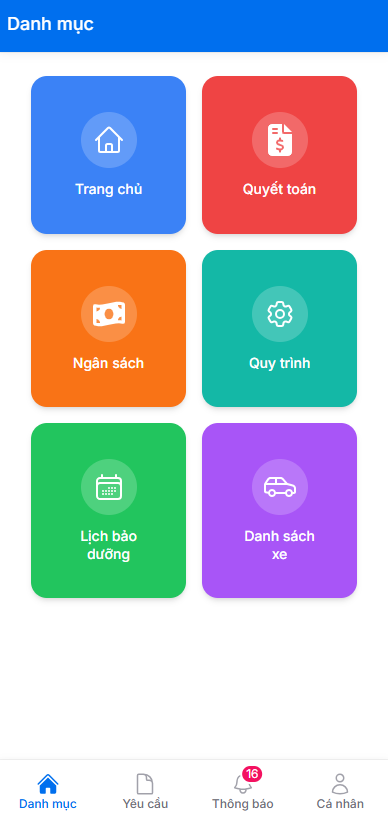 App bảo dưỡng