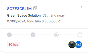 Trạng thái đơn hàng đã hủy