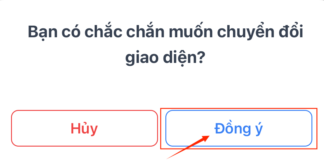 Xác nhận thay đổi