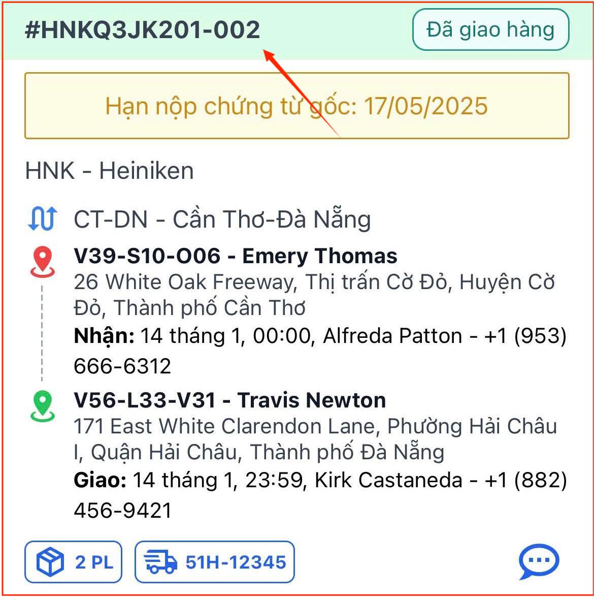 Truy cập Đơn hàng
