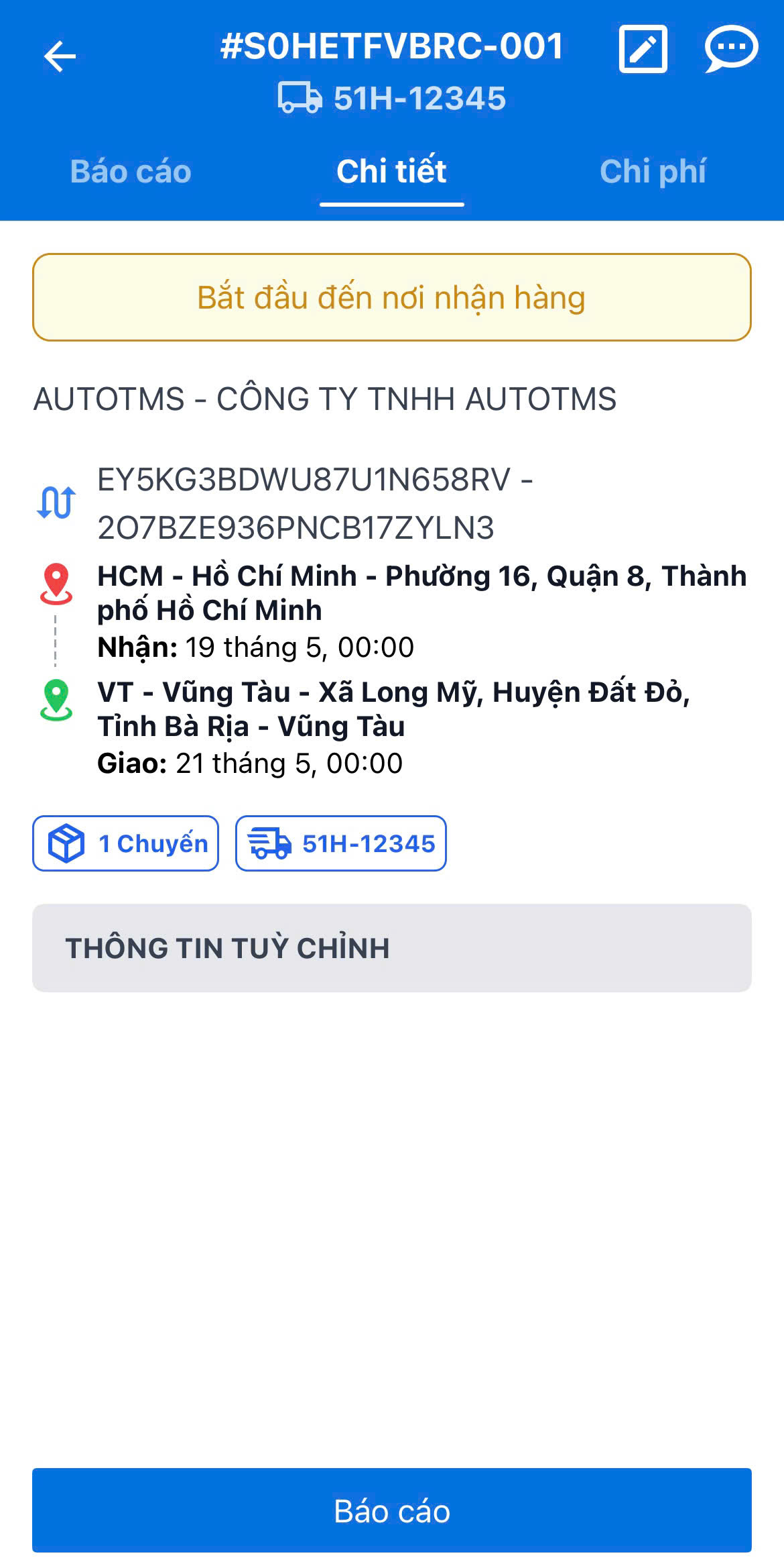 Đối với Đơn hàng Đang xử lý