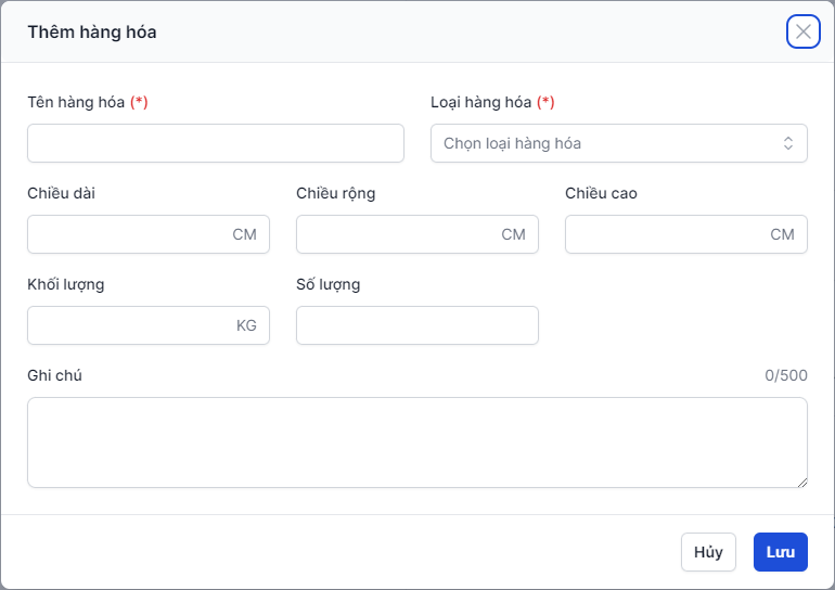 Chi tiết hàng hóa