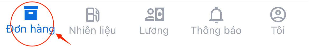 Truy cập màn hình Đơn hàng