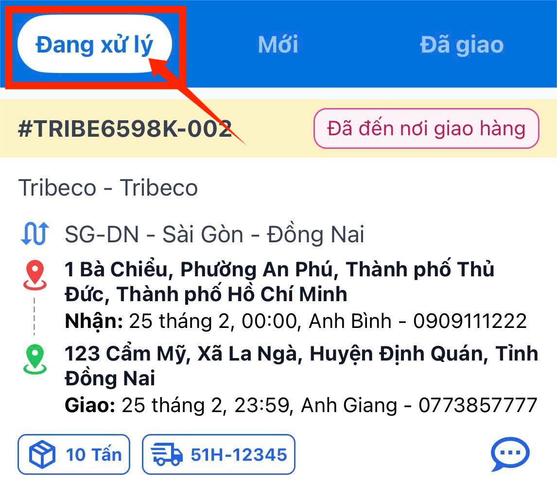 Đang xử lý