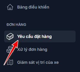 Màn hình chi tiết yêu cầu đặt hàng