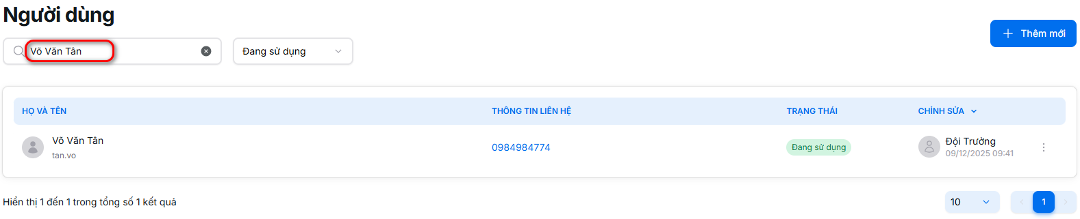 Sử dụng ô tìm kiếm